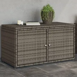 Dārza Skapis, Pelēks, 110X55X60,5 Cm, Pe Rotangpalma Vidaxl