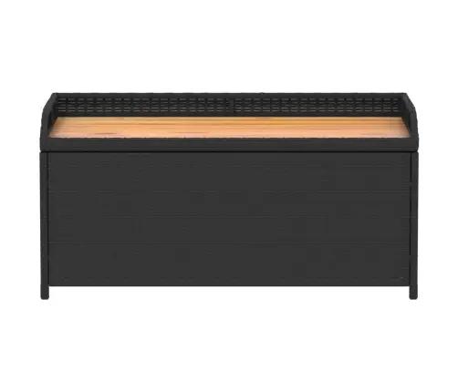 Hoiupink, Must, 100 X 50 X 52 cm Pe-Rotang Ja Akaatsiapuit Hoiupink, Must, 100 X 50 X 52 cm Pe-Rotang Ja Akaatsiapuit