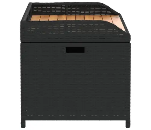 Hoiupink, Must, 100 X 50 X 52 cm Pe-Rotang Ja Akaatsiapuit Hoiupink, Must, 100 X 50 X 52 cm Pe-Rotang Ja Akaatsiapuit