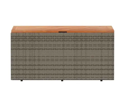 Dārza Uzglabāšanas Kaste, Pelēka, 110X50X54 Cm, Pe Rotangpalma Vidaxl