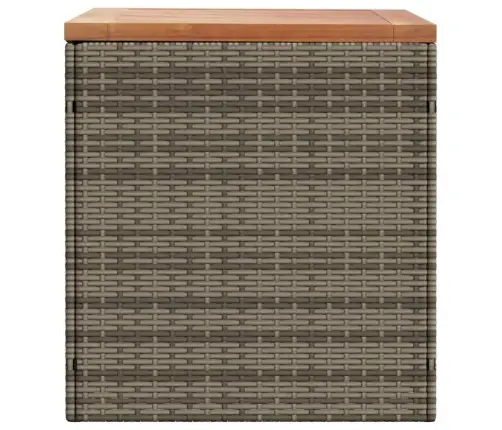 Dārza Uzglabāšanas Kaste, Pelēka, 110X50X54 Cm, Pe Rotangpalma Vidaxl