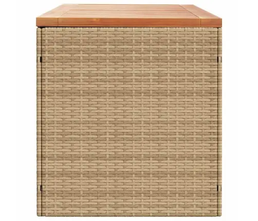 Dārza Uzglabāšanas Kaste, Bēša, 220X50X54 Cm, Pe Rotangpalma Vidaxl