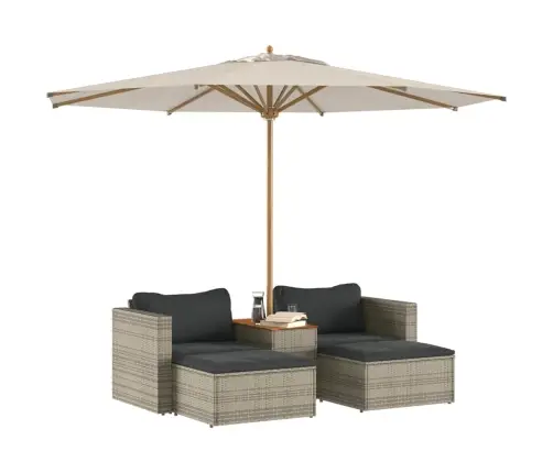 5-Osaline Aiadiivani Komplekt Patjadega, Hall , Polürotang