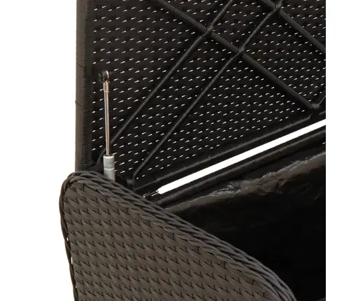 Sols/Mantu Kaste Ar Matraci, 80X51X52 Cm, Melna Pe Rotangpalma Vidaxl