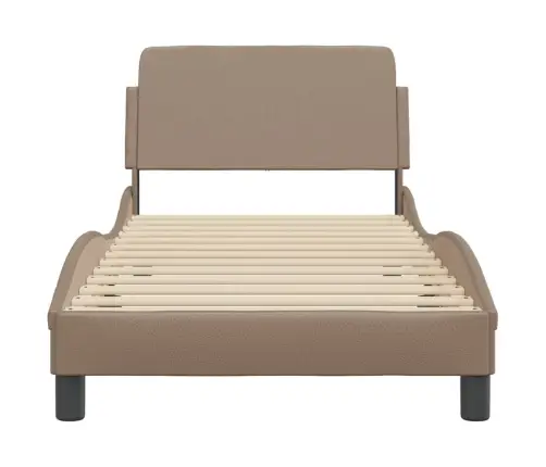 Voodiraam Dover, Cappuccino, 80X200 cm Kunstnahk