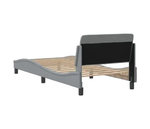 Gultas Rāmis Bez Matrača, Gaiši Pelēks, 90X190 Cm, Audums Vidaxl