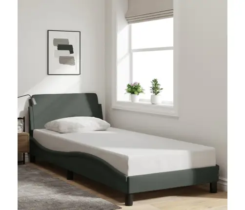 Lovos Rėmas, Dover, Tamsiai Pilkas, 90X190cm Audinys