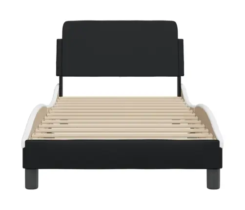 Lovos Rėmas, Dover, Juodas/Baltas, 90X190cm Dirbtinė Oda