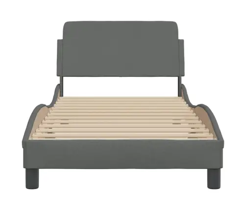 Gultas Rāmis Bez Matrača, Tumši Pelēks, 90X200 Cm, Audums Vidaxl