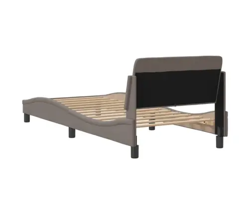 Lovos Rėmas Su Galvūgaliu, Dover, Taupe, 90X200Cm Audinys