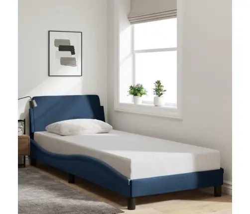 Lovos Rėmas Su Galvūgaliu, Dover, Mėlynas 90X200Cm Audinys