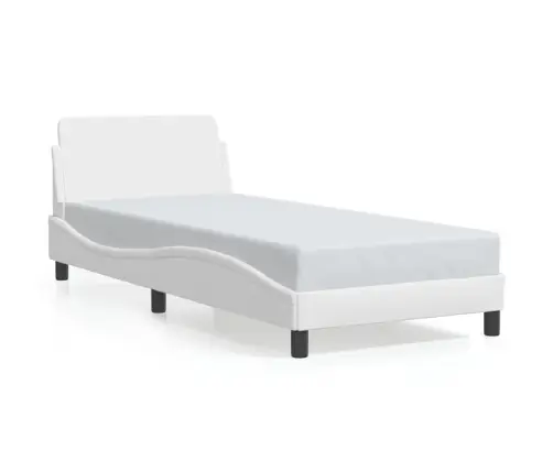 Lovos Rėmas, Dover, Baltos, 90X200 cm Dirbtinė Oda