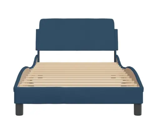 Voodiraam Peatsiga Dover Sinine 100X200 Cm Kangas