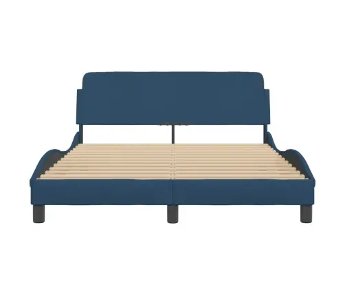 Lovos Rėmas Su Galvūgaliu Dover Mėlynas 140X190Cm Audinys