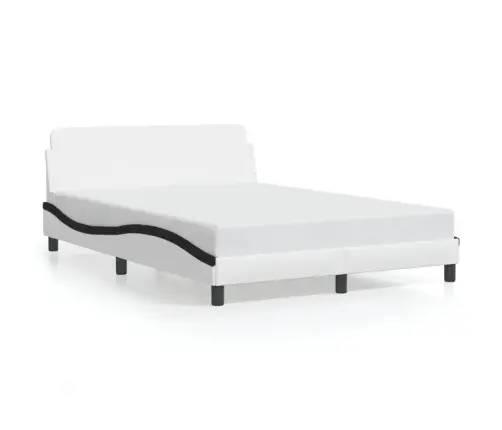 Lovos Rėmas, Dover, Baltas/Juodas, 140X200cm Dirbtinė Oda