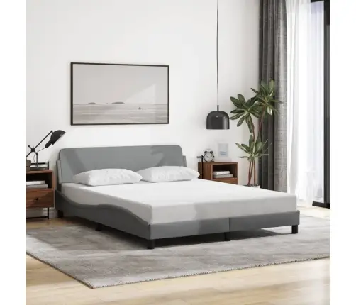 Voodiraam Dover, Helehall, 160X200 cm Kangas