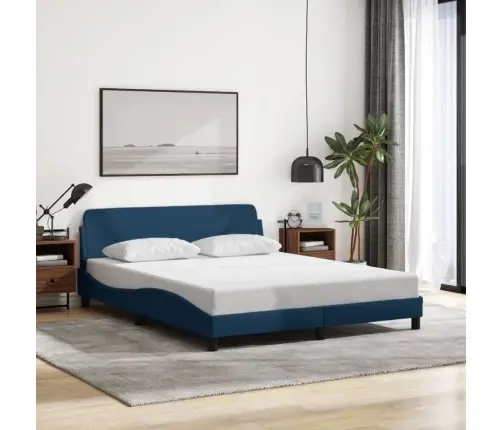 Lovos Rėmas Su Galvūgaliu Dover Mėlynas 160X200Cm Audinys