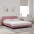 Voodiraam Peatsiga Dover Roosa 160X200 Cm Samet