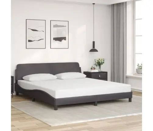 Gultas Rāmis Ar Galvgali, Pelēks, 180X200 Cm, Mākslīgā Āda Vidaxl Gultas Rāmis Ar Galvgali, Pelēks, 180X200 Cm, Mākslīgā Āda Vidaxl