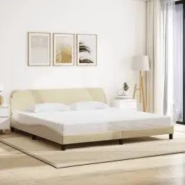 Lovos Rėmas, Dover, Kreminės Spalvos, 200X200cm Audinys Lovos Rėmas, Dover, Kreminės Spalvos, 200X200cm Audinys