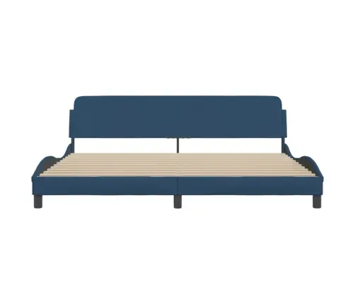 Voodiraam Dover, Sinine, 200 X 200 cm Kangas