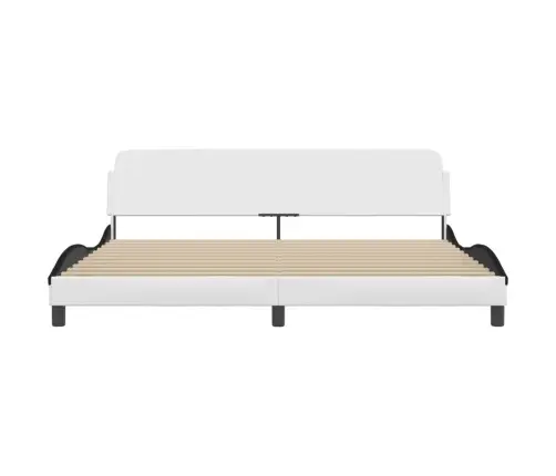 Voodiraam Dover, Valge Ja Must, 200X200 cm Kunstnahk