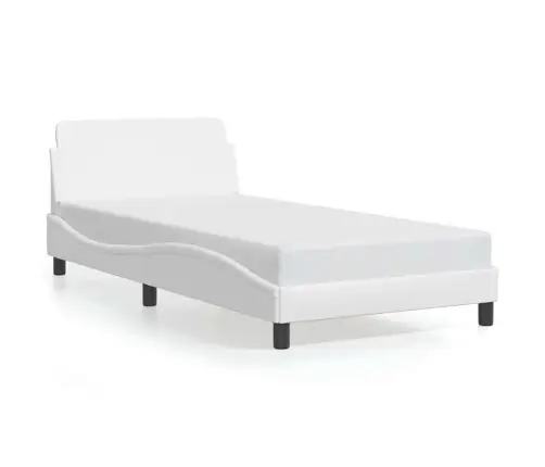 Lovos Rėmas, Dover, Baltos Spalvos, 100X203Cm Dirbtinė Oda