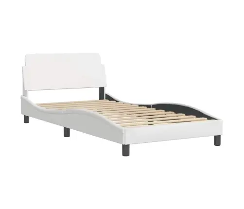 Lovos Rėmas, Dover, Baltos Spalvos, 100X203Cm Dirbtinė Oda