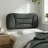 Galvgaļa Spilvens, Tumši Pelēks, 90 Cm, Audums Vidaxl