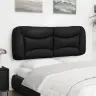 Voodipeatsi Padi Hvar, Must, 120 cm Kunstnahk