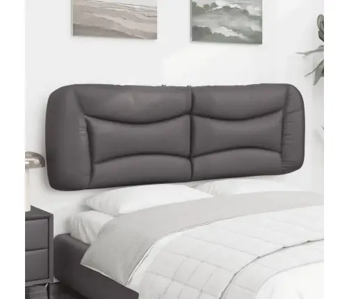 Galvgaļa Spilvens, Pelēks, 160 Cm, Mākslīgā Āda Vidaxl