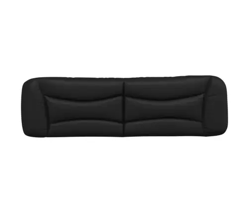 Voodipeatsi Padi Hvar, Must, 180 cm Kunstnahk