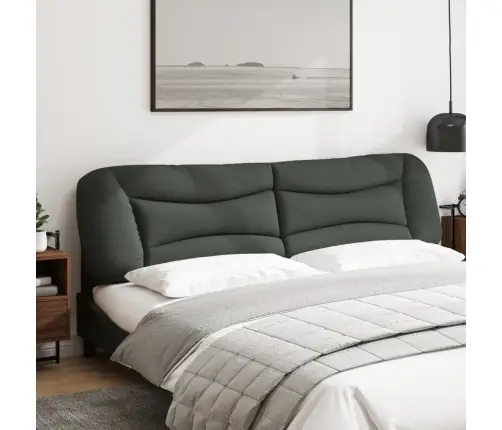 Galvgaļa Spilvens, Tumši Pelēks, 200 Cm, Audums Vidaxl