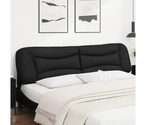 Voodipeatsi Padi Hvar, Must, 200 cm Kunstnahk