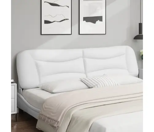 Galvgaļa Spilvens, Balts, 200 Cm, Mākslīgā Āda Vidaxl