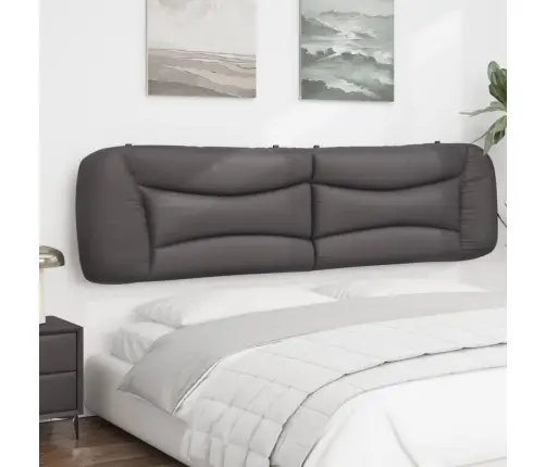 Galvgaļa Spilvens, Pelēks, 200 Cm, Mākslīgā Āda Vidaxl