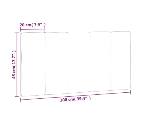 Voodipeatsi Padi Hanko, Tumeroheline, 100 cm Samet