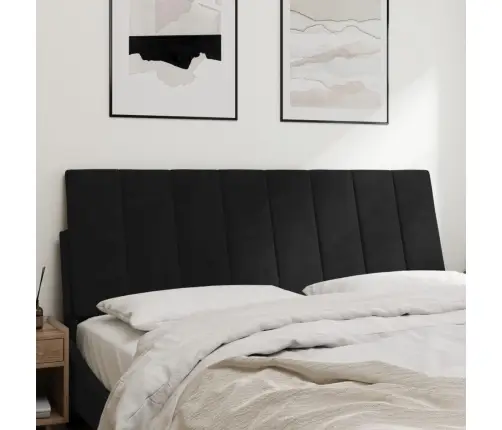 Galvgaļa Spilvens, Melns, 120 Cm, Samts Vidaxl