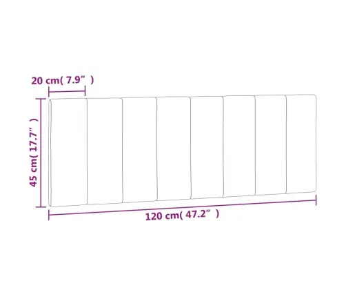 Galvgaļa Spilvens, Melns, 120 Cm, Samts Vidaxl