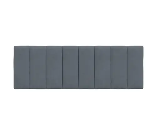 Galvgaļa Spilvens, Tumši Pelēks, 140 Cm, Samts Vidaxl