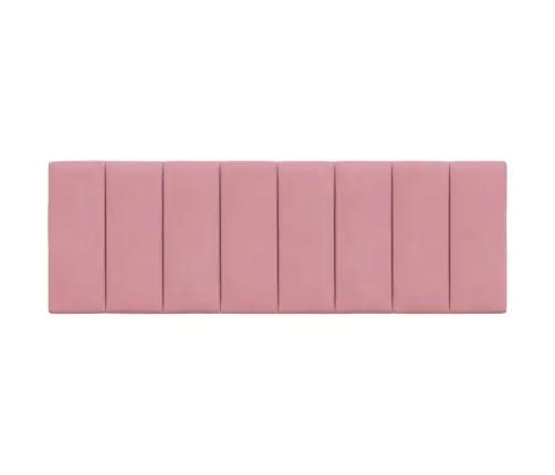 Galvgaļa Spilvens, Hanko, Rozā, 140 Cm, Samts Vidaxl