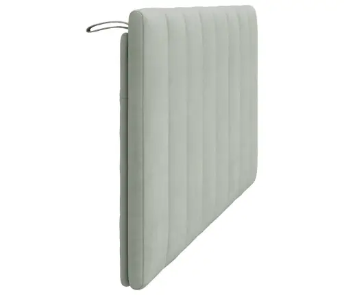 Galvgaļa Spilvens, Gaiši Pelēks, 160 Cm, Samts Vidaxl