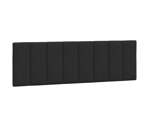 Galvgaļa Spilvens, Melns, 160 Cm, Samts Vidaxl