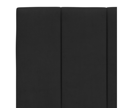 Galvgaļa Spilvens, Melns, 160 Cm, Samts Vidaxl
