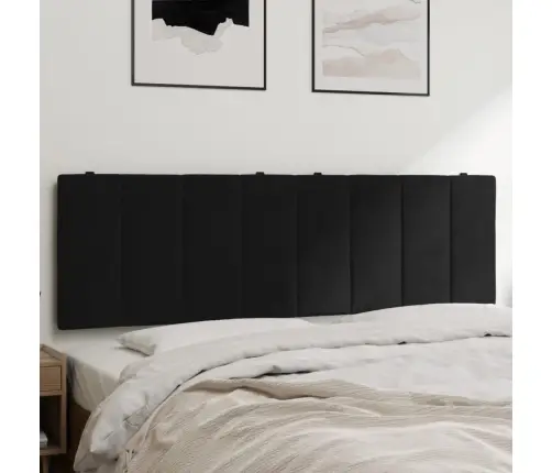 Galvgaļa Spilvens, Melns, 160 Cm, Samts Vidaxl