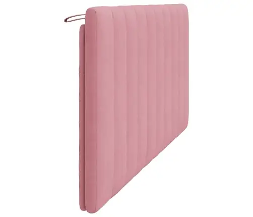 Galvgaļa Spilvens, Rozā, 180 Cm, Samts Vidaxl