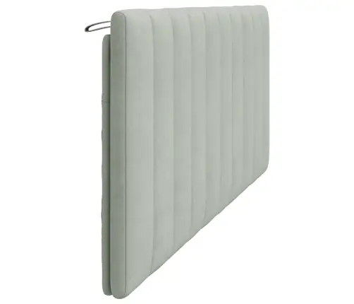 Galvgaļa Spilvens, Gaiši Pelēks, 200 Cm, Samts Vidaxl