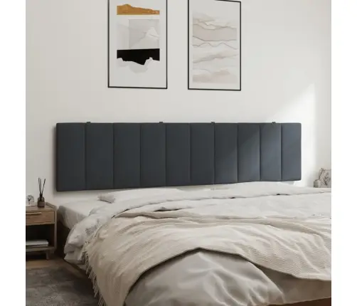 Galvgaļa Spilvens, Tumši Pelēks, 200 Cm, Samts Vidaxl