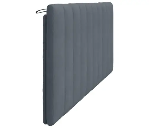 Galvgaļa Spilvens, Tumši Pelēks, 200 Cm, Samts Vidaxl