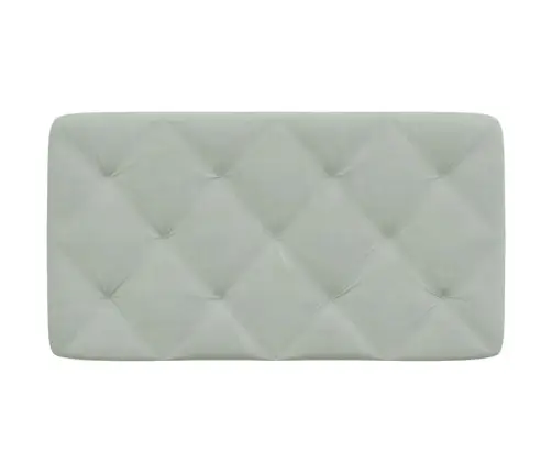 Galvgaļa Spilvens, Gaiši Pelēks, 80 Cm, Samts Vidaxl